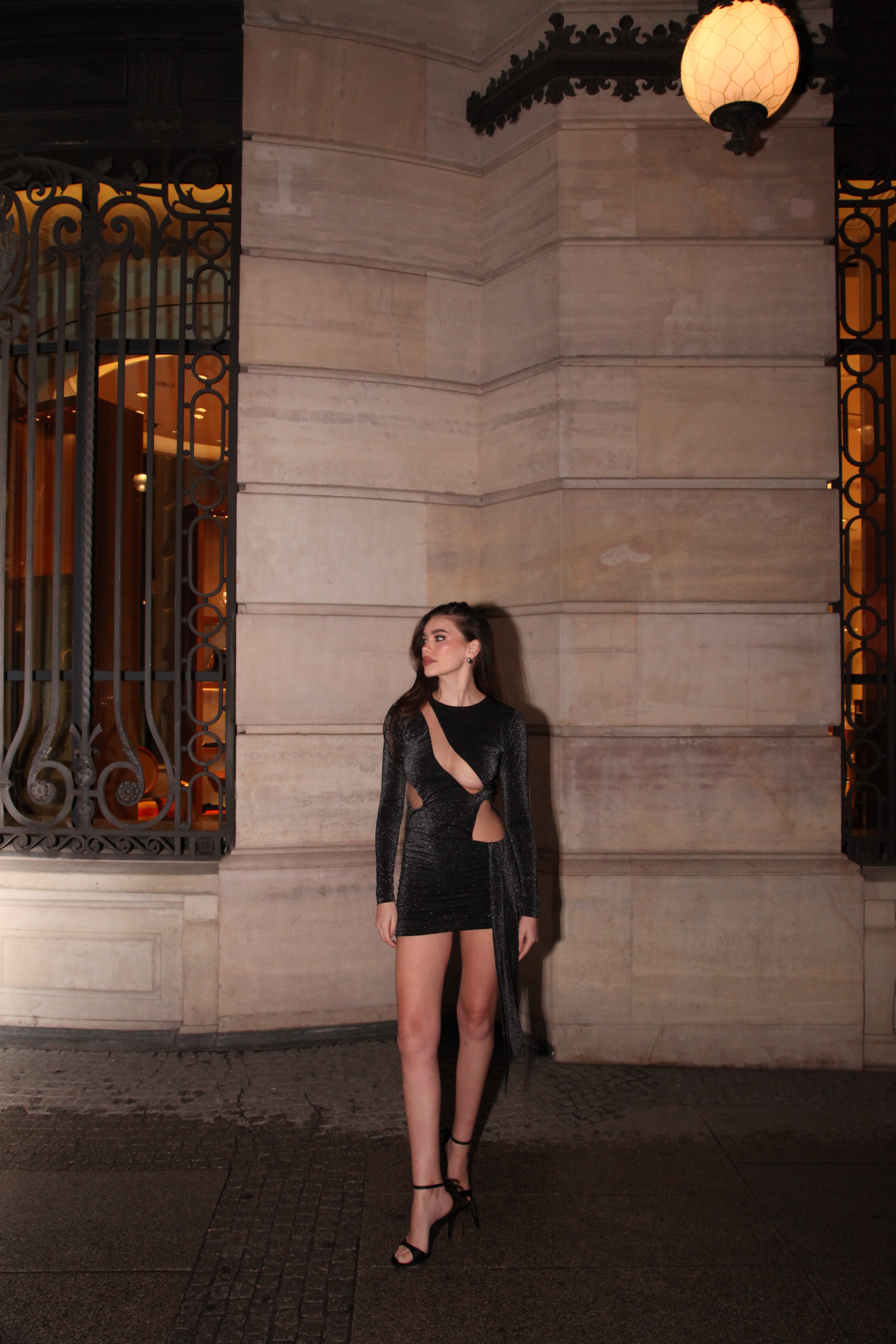 Noa Lace Dress Negro