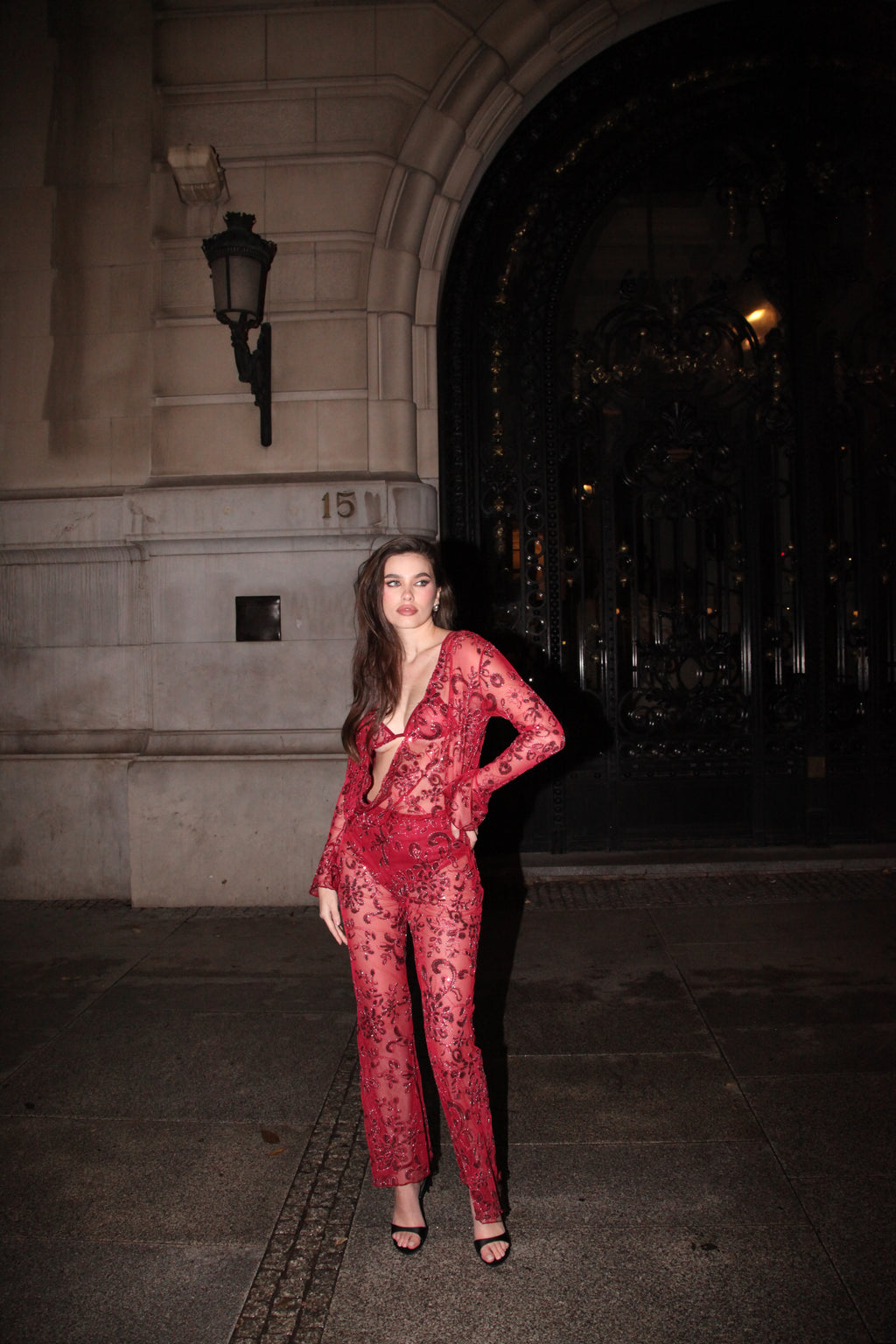 Lumiére Jumpsuit Rojo