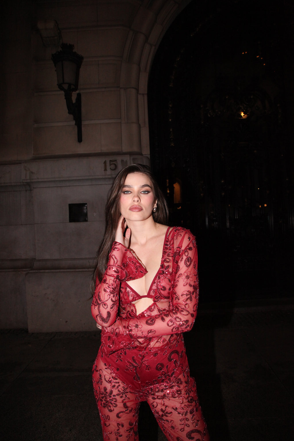Lumiére Jumpsuit Rojo