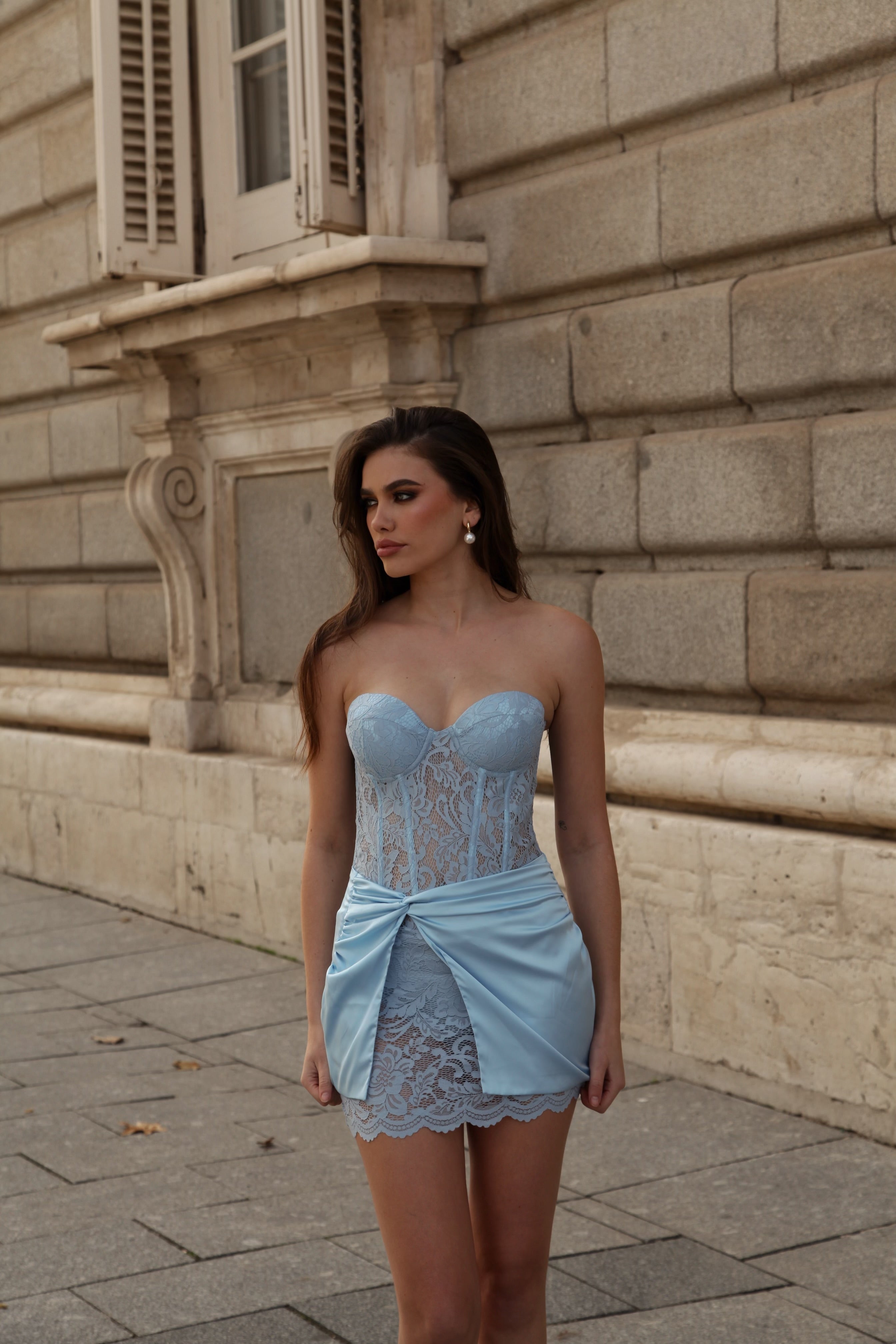 Gardenia Dress Baby Blue